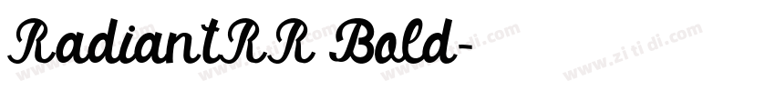 RadiantRR Bold字体转换
